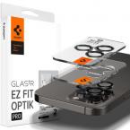 Προστατευτικό Κάλυμμα Κάμερας Spigen Optik.tR EZ-FIT για Τζαμάκι Κάμερας Apple iPhone 14 Pro/ 14 Pro Max/ 15 Pro/ 15 Pro Max/ 16 Pro/ 16 Pro Max/ 17 Pro/ 17 Pro Max Μαύρο (2 τεμ.)