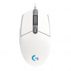 Ενσύρματο Ποντίκι Gaming Logitech G102 Lightsync Λευκό