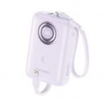 Φορτιστής Ανάγκης Foneng PX105 Mini 22.5W 10000mAh με 2 Ενσωματωμένα Καλώδια Μωβ