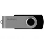USB 2.0 Flash Disk GoodRam UTS2 USB A 20MB/s 128GB Μαύρο