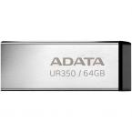 USB 3.2 Flash Disk Adata UR350 USB A 100MB/s 64GB Ασημί