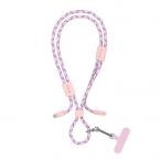 Καλώδιο Σύνδεσης USB 2.0 Woven Adjustable Lanyard Devia EC429 USB C σε Lightning PD 27W 1.6m Cable Pro5 Ροζ