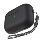 Θήκη Σιλικόνης AhaStyle PT187-2-C Apple AirPods Pro 2 (2022) Μαύρο