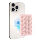 Βάση Στήριξης με Βεντούζα Magnetic Ahastyle PT-CY202 για Smartphones Ροζ