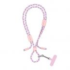 Καλώδιο Σύνδεσης USB 2.0 Woven Adjustable Lanyard Devia EC428 USB C σε USB C PD 60W 1.6m Cable Pro5 Ροζ