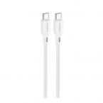 Καλώδιο Σύνδεσης USB 2.0 Foneng XS11 Braided USB C σε USB C 60W 1m Λευκό