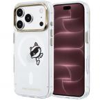 Θήκη PC/TPU Karl Lagerfeld Apple iPhone 18 Pro Max/ 17 Pro Max Magsafe IML Peekaboo Print & Metal Frame Choupette Διάφανο