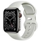 Λουράκι Σιλικόνης για Apple Watch 42/ 44/ 45/ 46/ 49mm Γκρι (Ασυσκεύαστο)