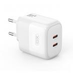 XO L140 (EU) 35W GAN NITRIDE (2 USB-C) FAST CHARGING CHARGER