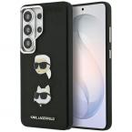 Θήκη TPU Karl Lagerfeld Samsung Galaxy S26 Ultra Wrapped Leather Saffiano with K&C Head Pin Μαύρο