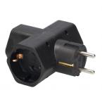 Πολύπριζο GSC 3 Θέσεων Σταυρός Μαύρο