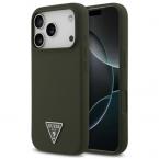 Θήκη Σιλικόνης Guess MagSafe Apple iPhone 17 Pro Max Triangle Logo Χακί