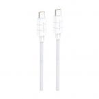 Καλώδιο Σύνδεσης USB 2.0 Foneng XS02 Braided USB C σε USB C 60W 1.2m Λευκό