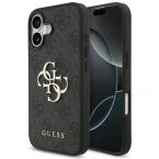 Θήκη PU Guess Apple iPhone 17 Hardcase Big Logo 4G Μαύρο