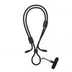 Καλώδιο Σύνδεσης USB 2.0 Woven Adjustable Lanyard Devia EC429 USB C σε Lightning PD 27W 1.6m Cable Pro5 Μαύρο