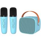 Φορητό Ηχείο Bluetooth Blavec WS-07 Karaoke Party με 2 Μικρόφωνα 5W Μπλε