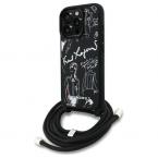 Θήκη Δερμάτινη Karl Lagerfeld Magsafe Apple iPhone 16 Pro Saffiano Crossbody Μαύρο