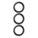 Tempered Glass Full Face Hammer Glass για Τζαμάκι Κάμερας Samsung Galaxy S25 Μαύρο