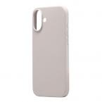 Θήκη Liquid Silicon inos Apple iPhone 16 5G Velvet Ανοιχτό Γκρι
