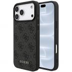 Θήκη TPU PC & Eco-Leather Guess Apple iPhone 18 Pro/ 17 Pro Hardcase Classic 4G Μαύρο
