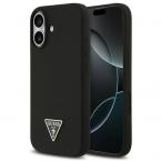 Θήκη Σιλικόνης Guess MagSafe Apple iPhone 17 Triangle Logo Μαύρο