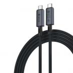 Καλώδιο Σύνδεσης USB 4.0 Devia EC641 Braided USB C σε USB C 1m Extreme Μαύρο