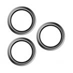 Tempered Glass Full Face Hammer Glass για Τζαμάκι Κάμερας Apple iPhone 16 Pro/ 16 Pro Max Ασημί