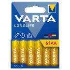 Μπαταρία Alkaline Varta Longlife AA LR06 Plastic Free (6 τεμ.)