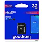 Κάρτα μνήμης Micro SDHC C10 UHS-1 U1 GoodRam 100MB/s 32Gb + 1 ADP