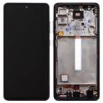 Οθόνη με Touch Screen & Μπροστινή Πρόσοψη Samsung A525F Galaxy A52/ A526B Galaxy A52 5G Μαύρο (Original)