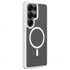 Θήκη TPU & PC Shock Proof Devia Magnetic Samsung Galaxy S26 Ultra 5G Pino Λευκό