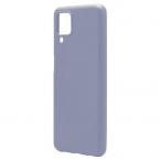Θήκη Liquid Silicon inos Samsung A125F Galaxy A12/ A127F Galaxy A12 Nacho/ M127F Galaxy M12 L-Cover Γκρι-Μπλε