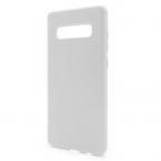 Θήκη Liquid Silicon inos Samsung G975F Galaxy S10 Plus L-Cover Λευκό