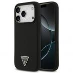 Θήκη Σιλικόνης Guess MagSafe Apple iPhone 17 Pro Triangle Logo Μαύρο